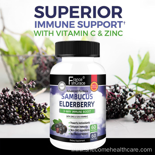 Vitamins for adult Elderberries Black Sambucus Capsules